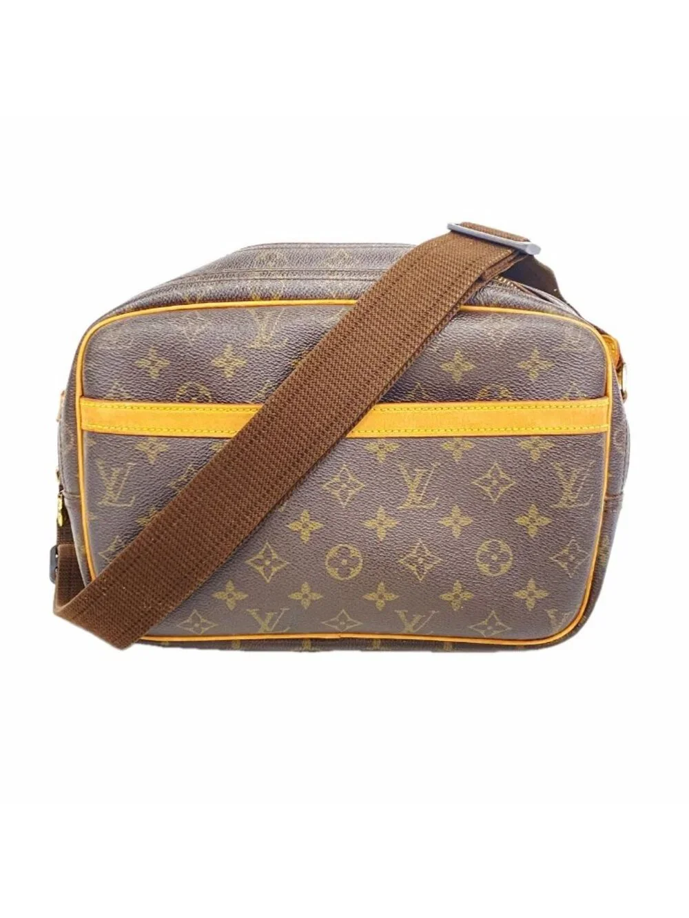 Louis Vuitton Shoulder Bag Monogram Reporter PM Brown
